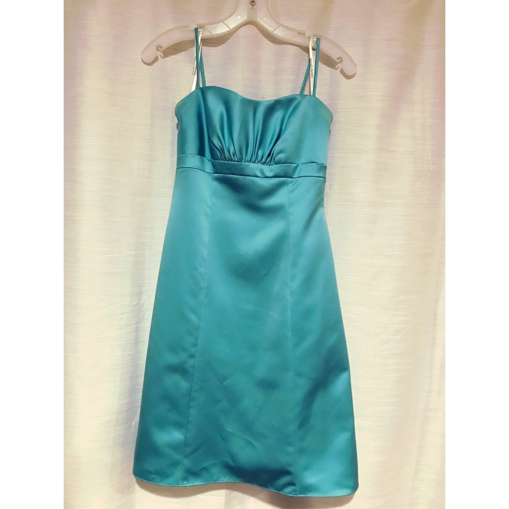 Teal bridesmaid dress